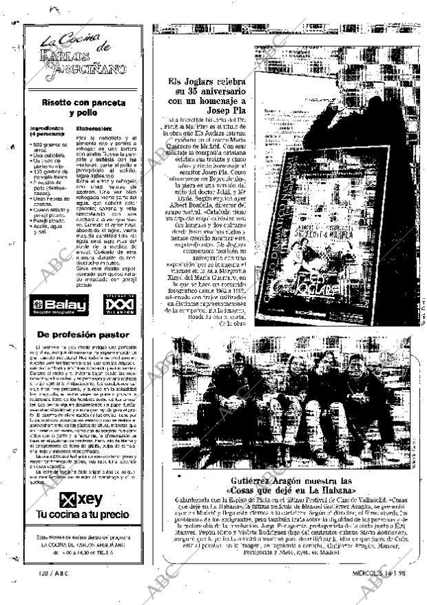 ABC MADRID 14-01-1998 página 128