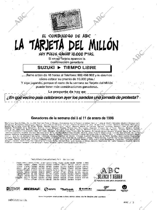 ABC MADRID 14-01-1998 página 13