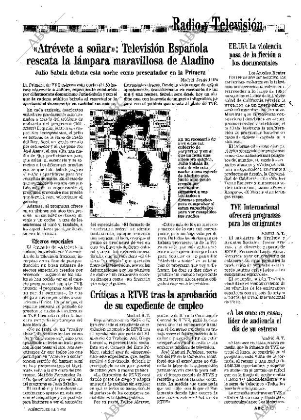 ABC MADRID 14-01-1998 página 131