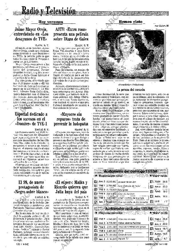 ABC MADRID 14-01-1998 página 132