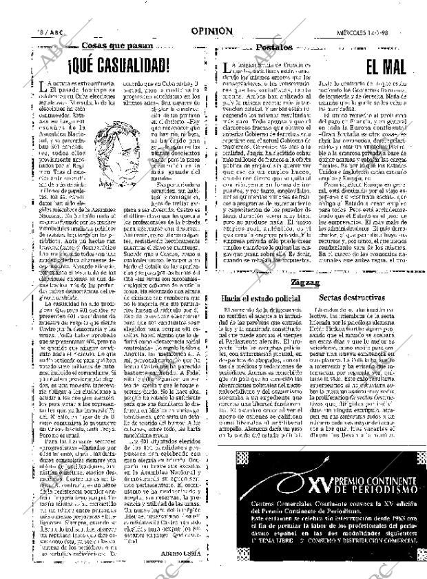 ABC MADRID 14-01-1998 página 18