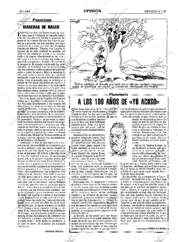 ABC MADRID 14-01-1998 página 20