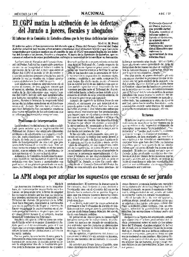 ABC MADRID 14-01-1998 página 27