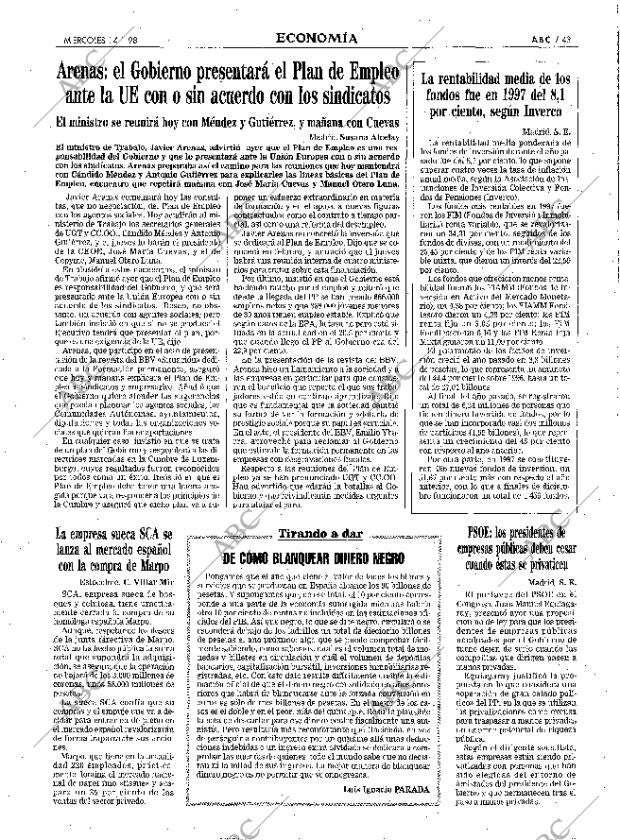 ABC MADRID 14-01-1998 página 43