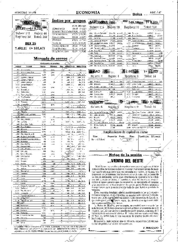 ABC MADRID 14-01-1998 página 47