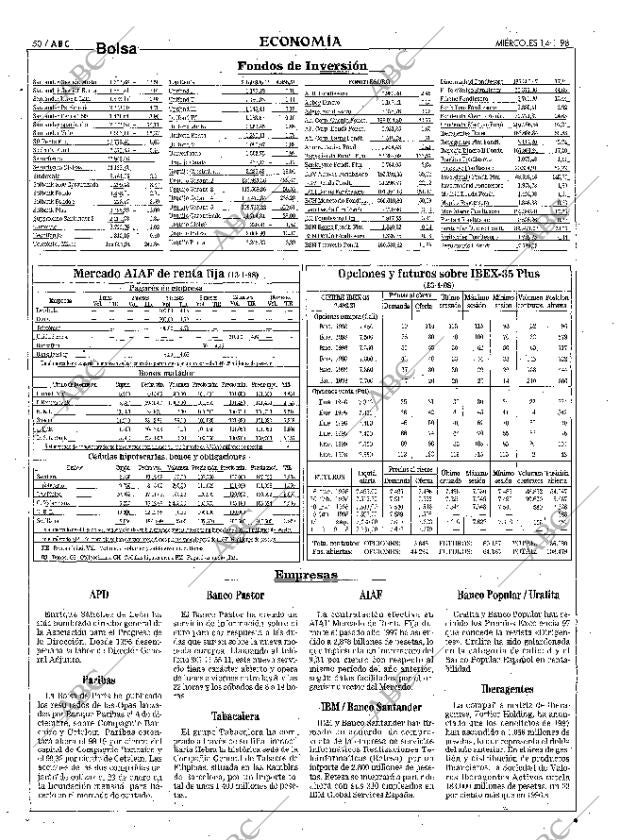 ABC MADRID 14-01-1998 página 50