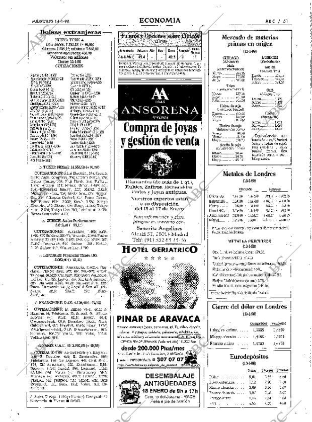 ABC MADRID 14-01-1998 página 51