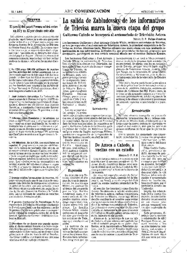 ABC MADRID 14-01-1998 página 58