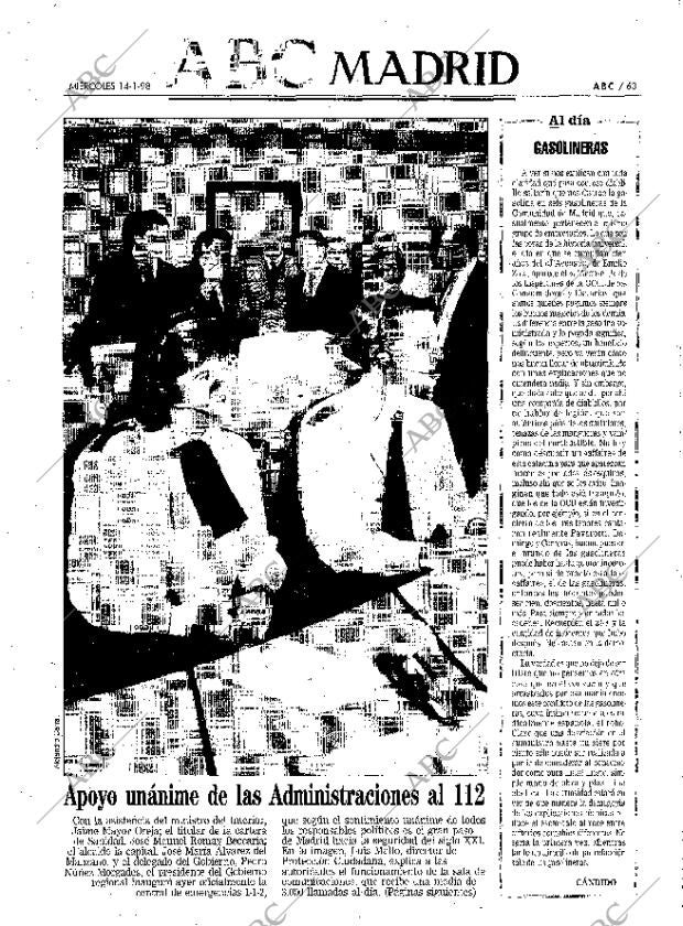 ABC MADRID 14-01-1998 página 63