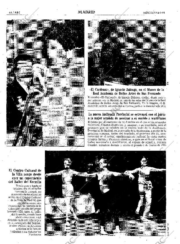 ABC MADRID 14-01-1998 página 64