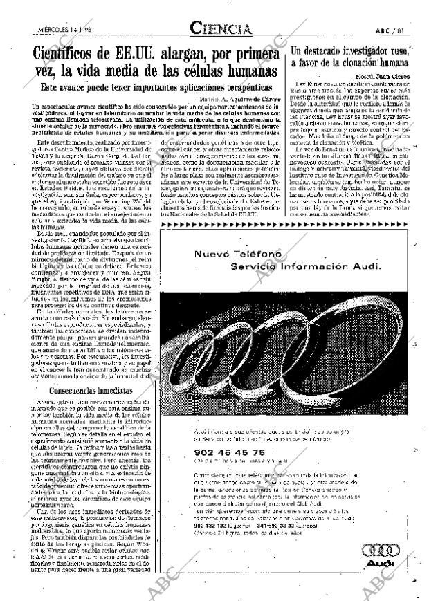 ABC MADRID 14-01-1998 página 81