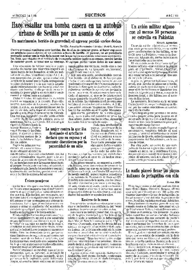 ABC MADRID 14-01-1998 página 85