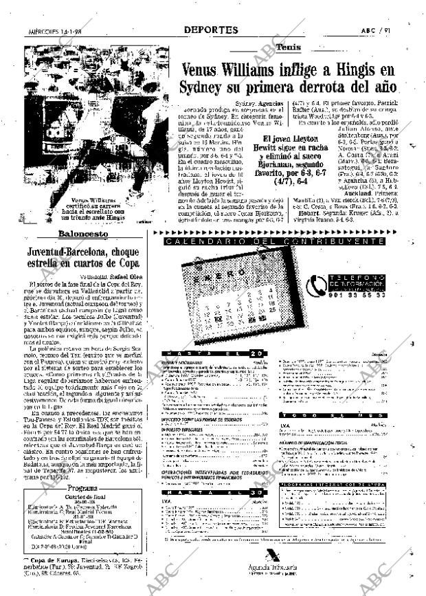 ABC MADRID 14-01-1998 página 91