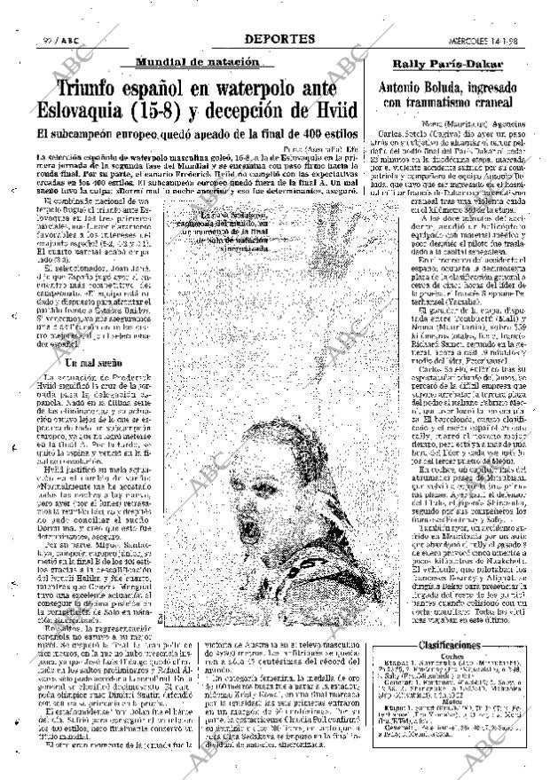 ABC MADRID 14-01-1998 página 92