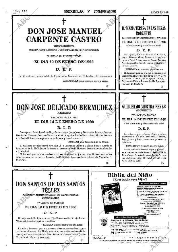 ABC MADRID 15-01-1998 página 104