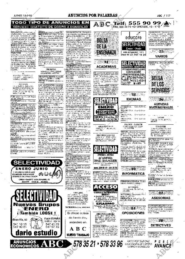 ABC MADRID 15-01-1998 página 117