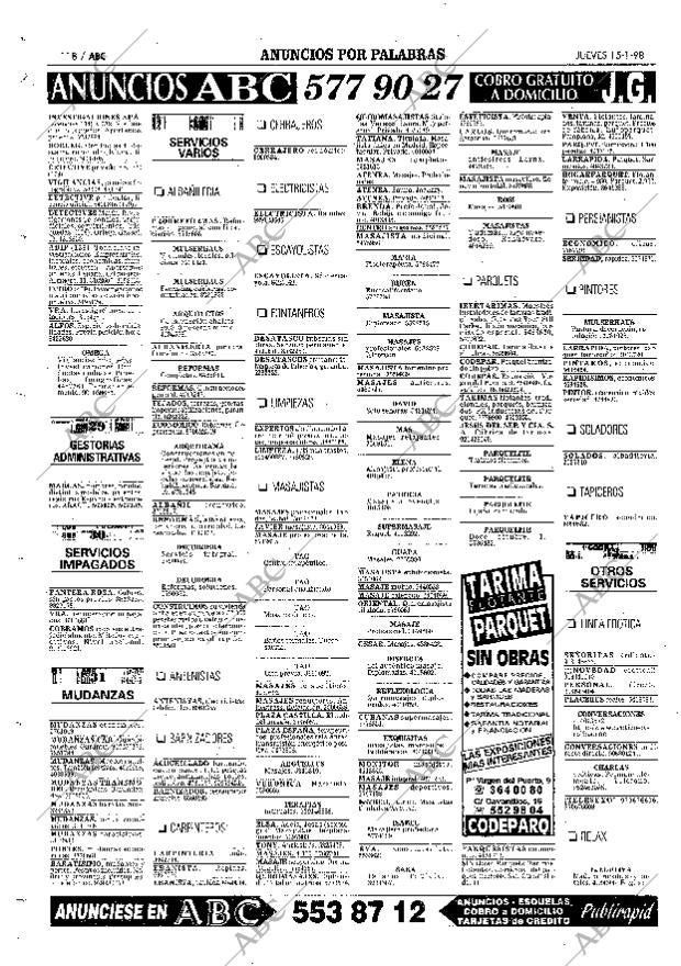 ABC MADRID 15-01-1998 página 118