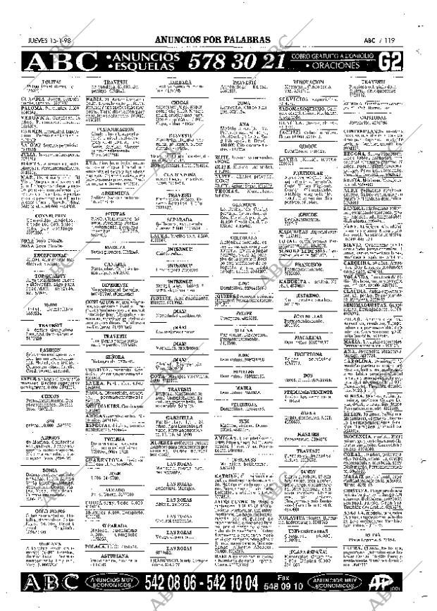 ABC MADRID 15-01-1998 página 119