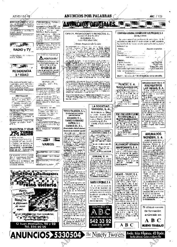 ABC MADRID 15-01-1998 página 123