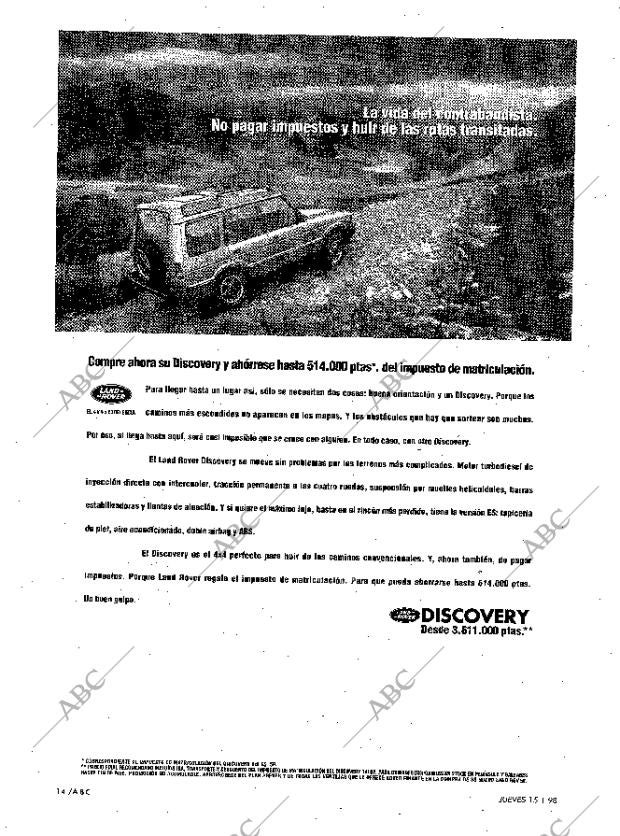 ABC MADRID 15-01-1998 página 14