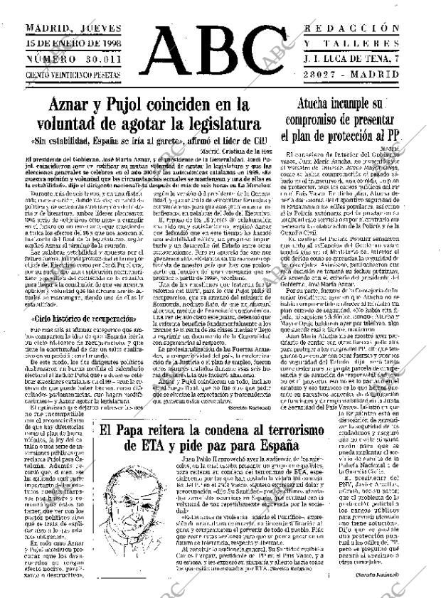 ABC MADRID 15-01-1998 página 15