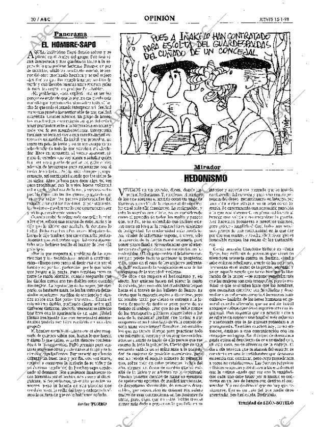 ABC MADRID 15-01-1998 página 20