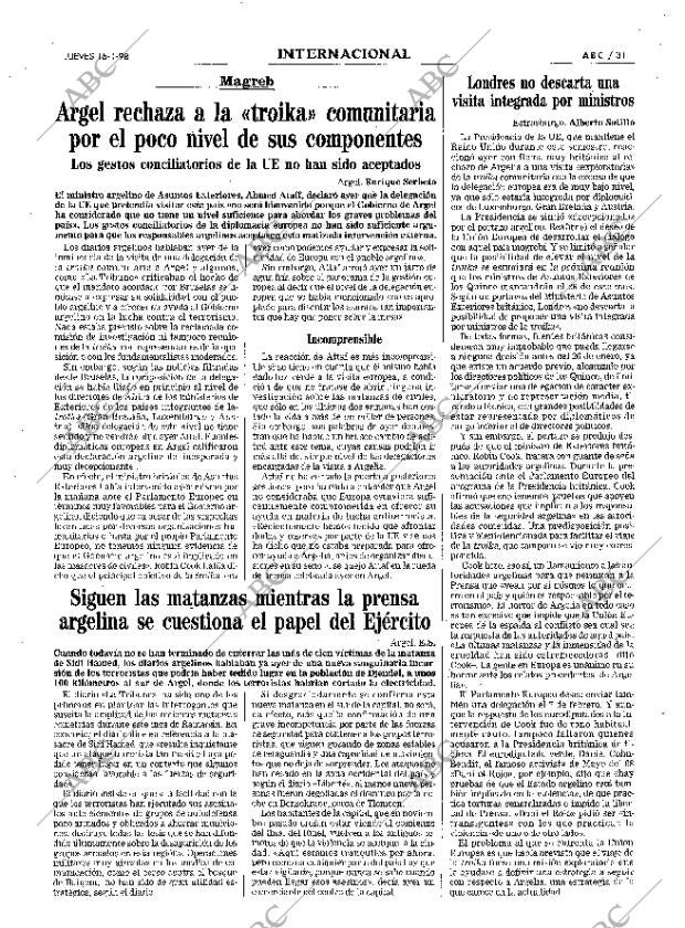 ABC MADRID 15-01-1998 página 31