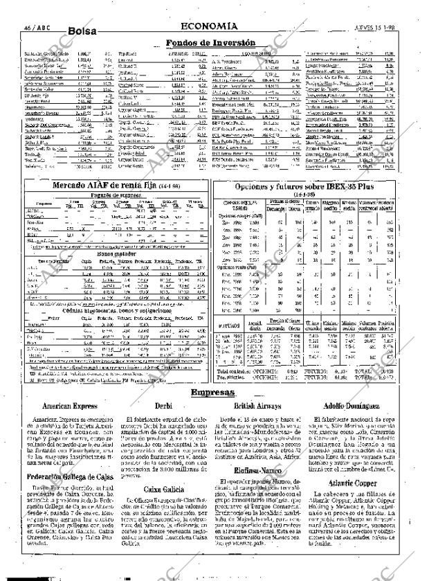 ABC MADRID 15-01-1998 página 46