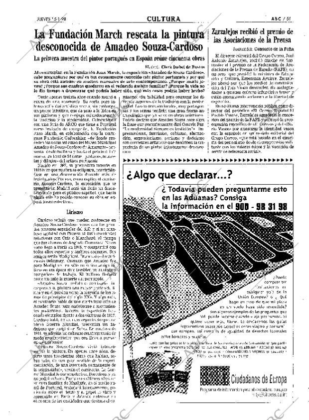 ABC MADRID 15-01-1998 página 51