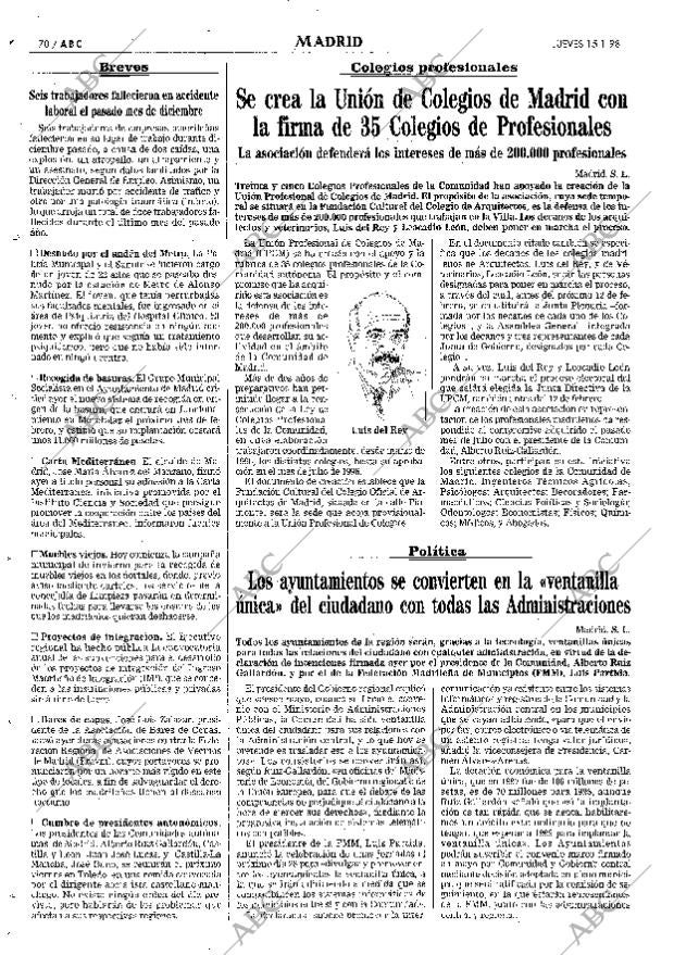 ABC MADRID 15-01-1998 página 70