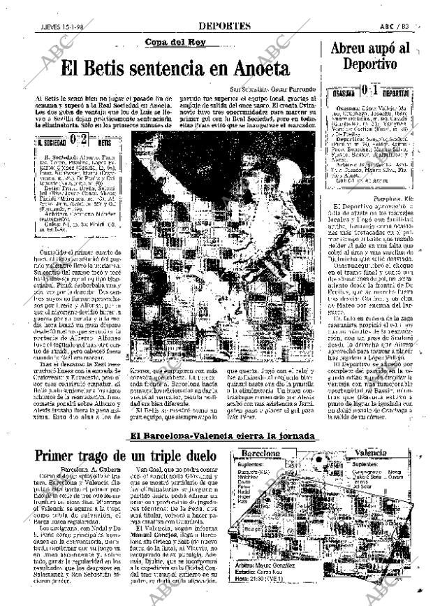 ABC MADRID 15-01-1998 página 83