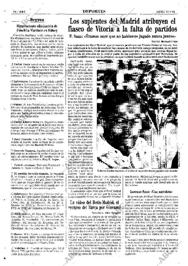 ABC MADRID 15-01-1998 página 84
