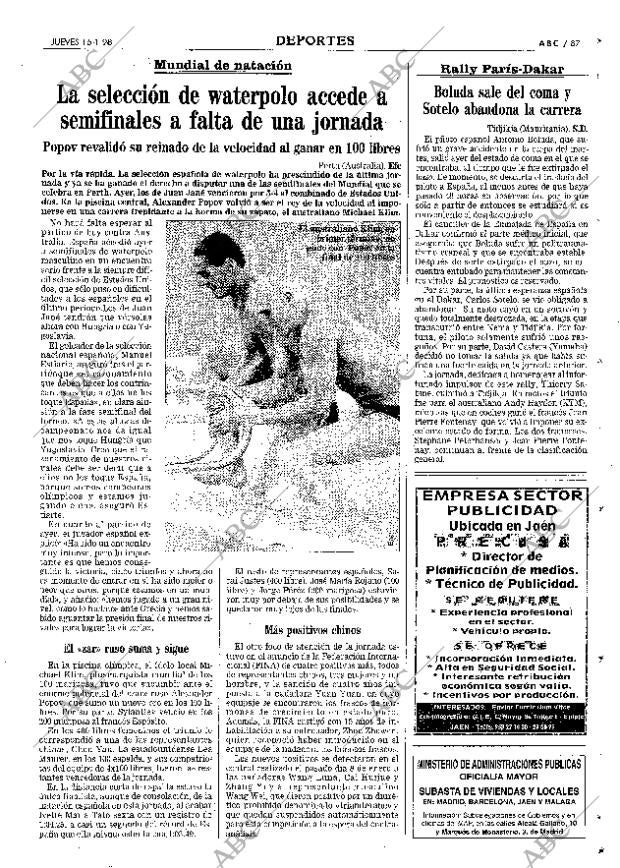 ABC MADRID 15-01-1998 página 87