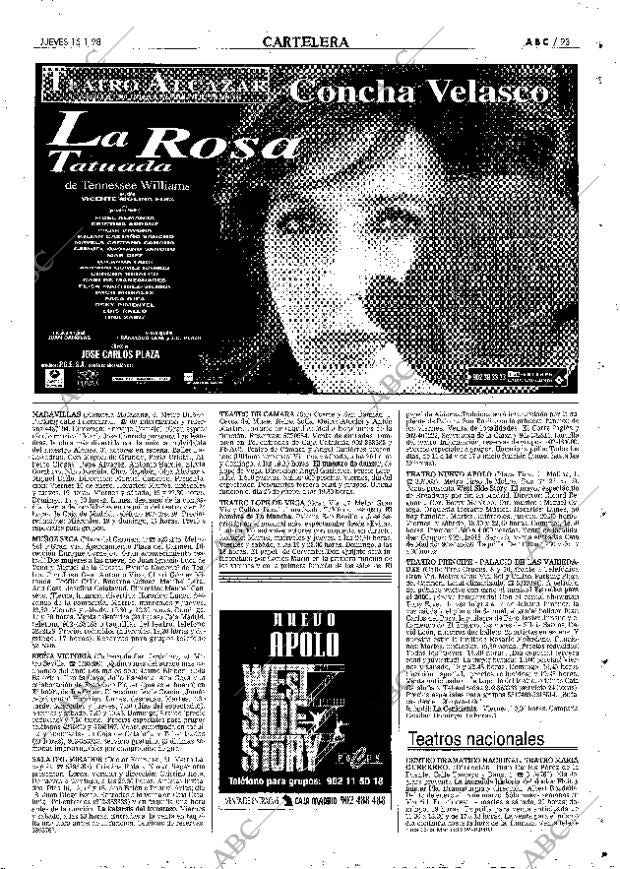 ABC MADRID 15-01-1998 página 93