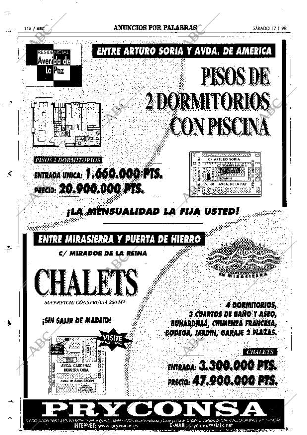 ABC MADRID 17-01-1998 página 118