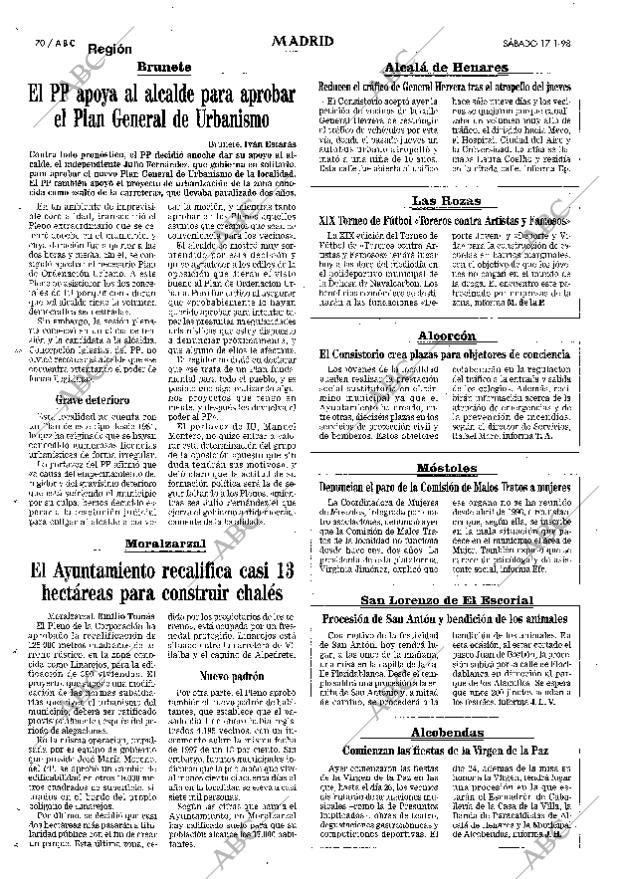 ABC MADRID 17-01-1998 página 70