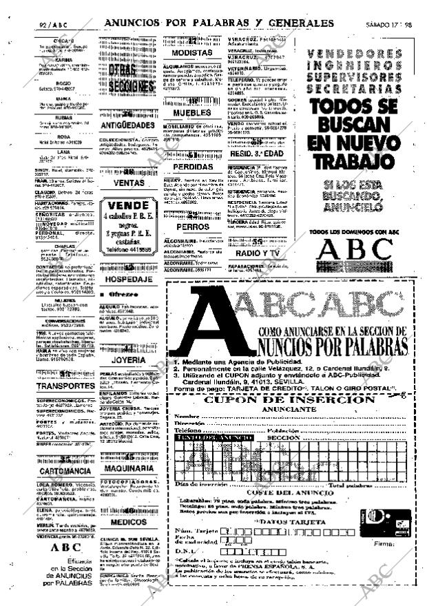 ABC SEVILLA 17-01-1998 página 92