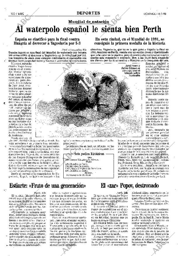 ABC MADRID 18-01-1998 página 100