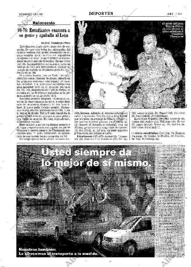 ABC MADRID 18-01-1998 página 103