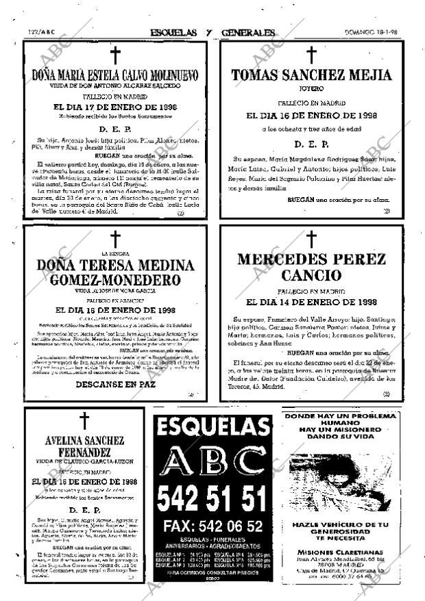 ABC MADRID 18-01-1998 página 122
