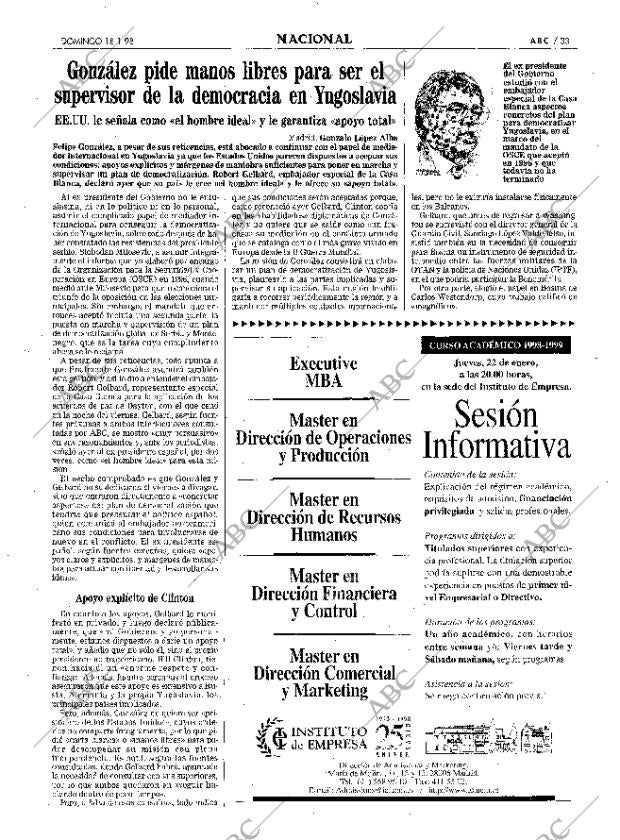 ABC MADRID 18-01-1998 página 33