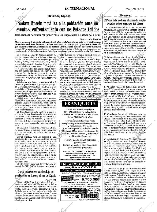 ABC MADRID 18-01-1998 página 42