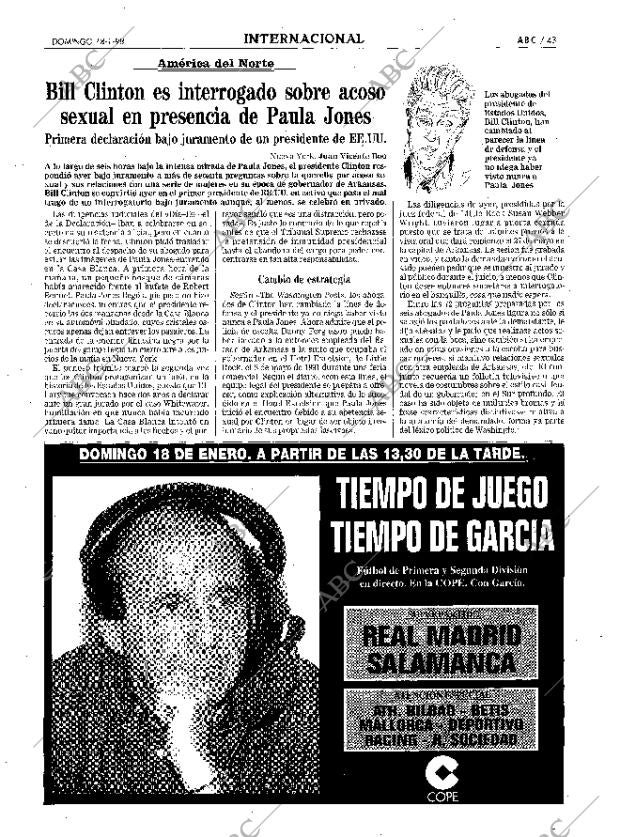 ABC MADRID 18-01-1998 página 43