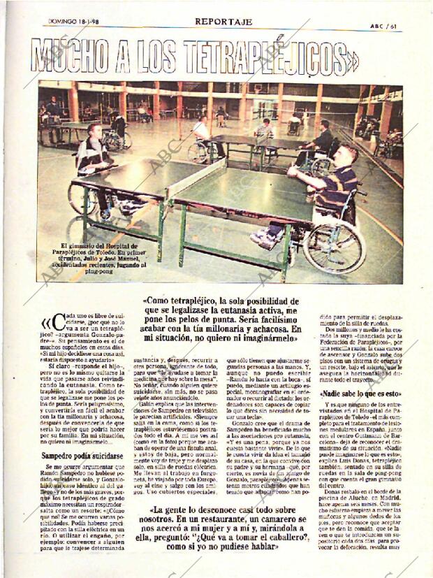 ABC MADRID 18-01-1998 página 61