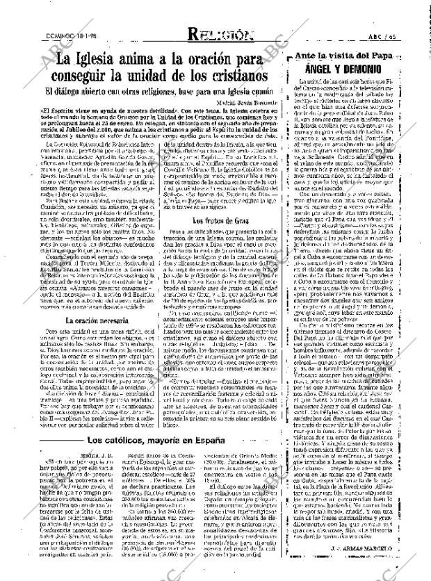 ABC MADRID 18-01-1998 página 65