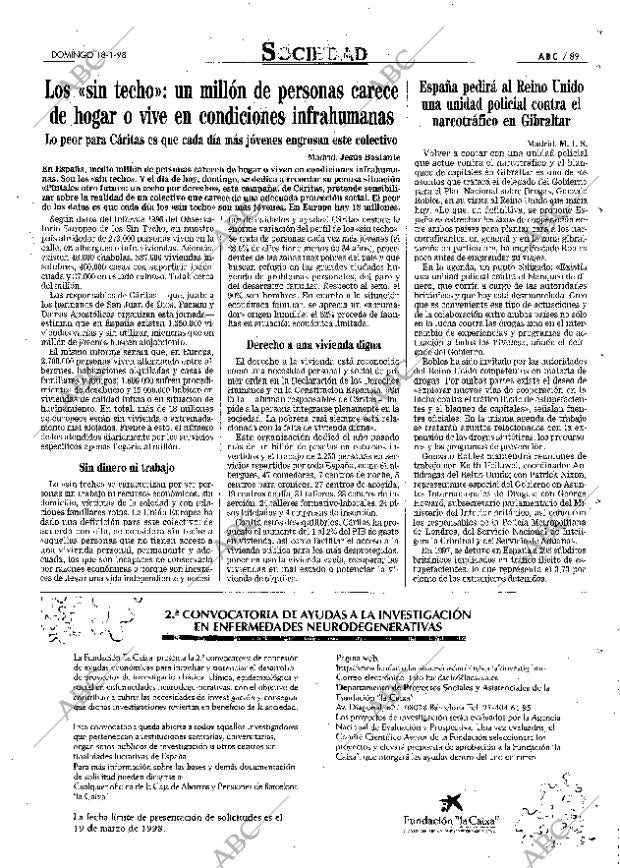 ABC MADRID 18-01-1998 página 89
