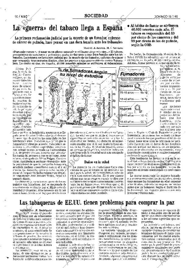 ABC MADRID 18-01-1998 página 90
