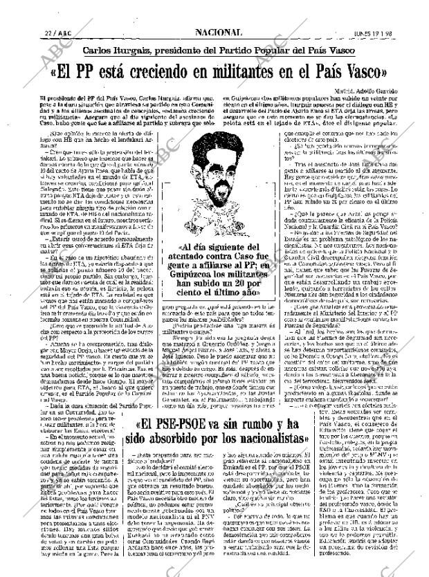 ABC MADRID 19-01-1998 página 22