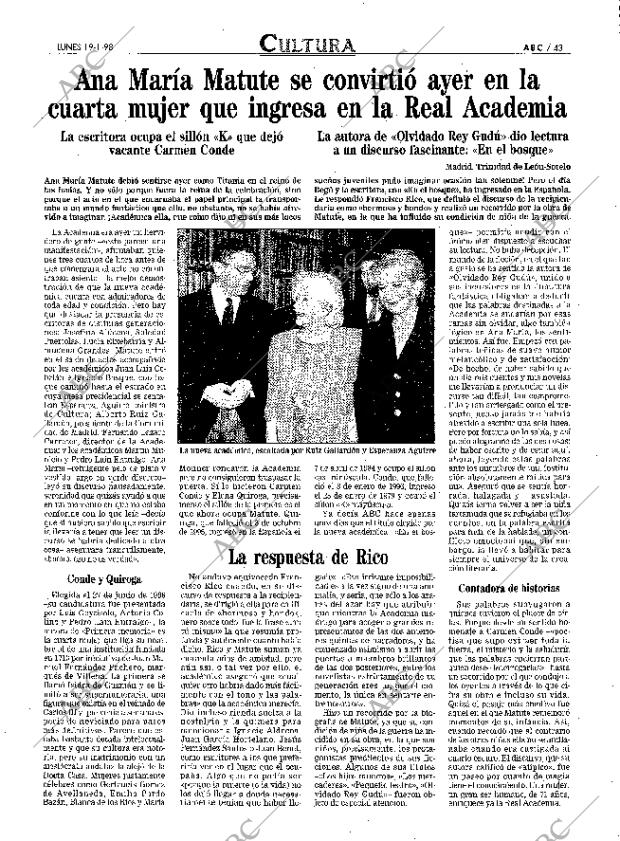 ABC MADRID 19-01-1998 página 43