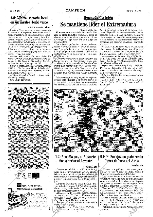 ABC MADRID 19-01-1998 página 80